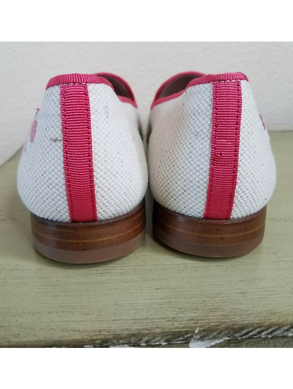 Stubbs & Wootton Palm Beach Linen Slipper Beach Embroidered Loafers - Picture 6 of 10